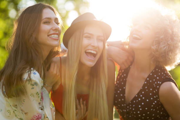 istock Young women hanging out at sunset 1032154266