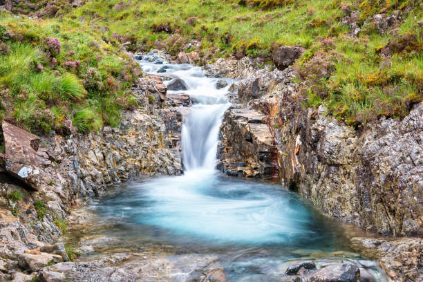 Waterfall and pool at Fairy Pools