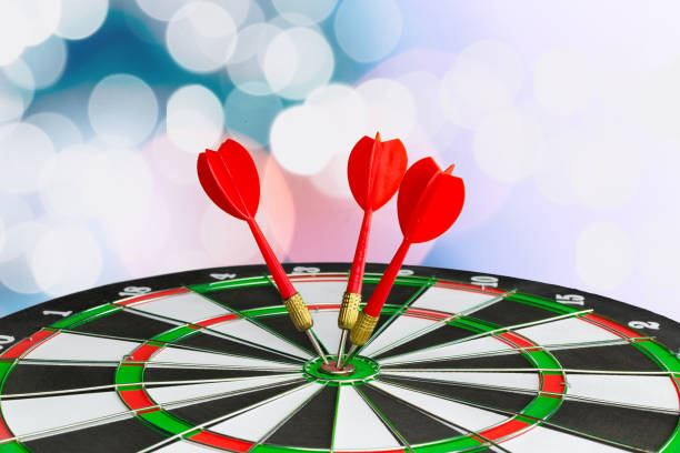 istock Success hitting target, aim goal achievement concept 1032162402