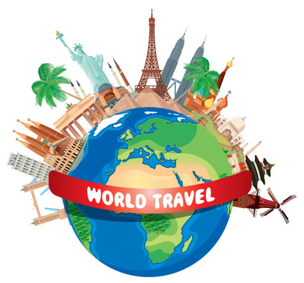 World Travel Stock Illustration - Download Image Now - Travel, Travel  Destinations, World Map - iStock