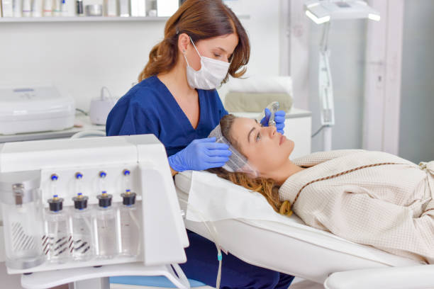 istock Anti-aging treatment, face therapy 1032172772