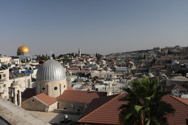 istock Jerusalem old city panoramic aerial view 1032183784