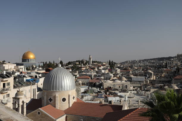 istock Jerusalem old city panoramic aerial view 1032185138