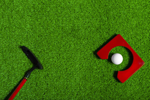 istock Golf ball and Golf Club on Grass 1032193600