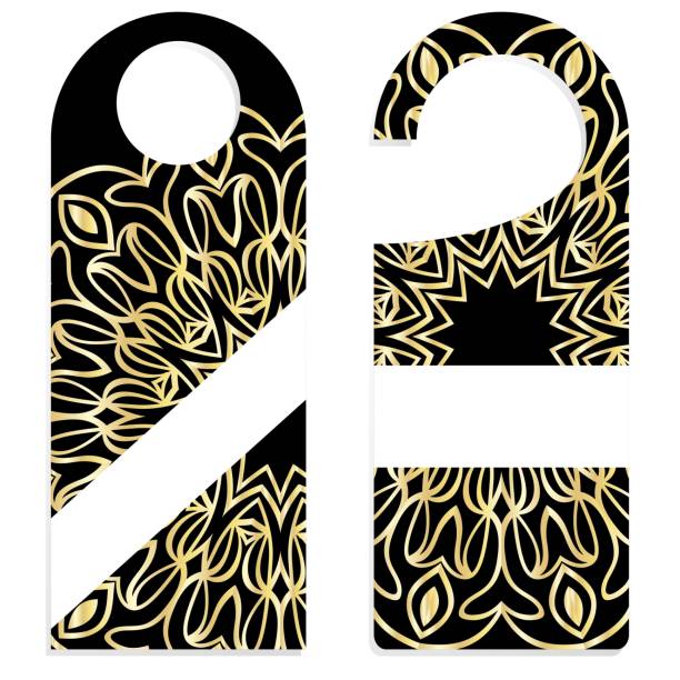 istock Door hanger with special mandala design. Vector illustration. For hotel, sale 1032194792