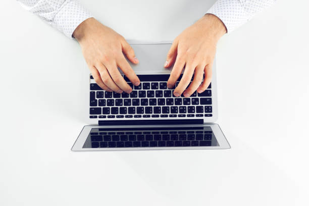 istock Businessman working on laptop. On the table 1032195118
