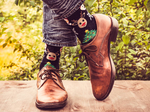 istock Office manager in stylish shoes and bright socks 1032195728