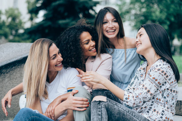 istock Portrait of four best girlfriends 1032210436