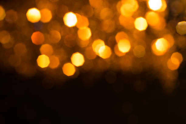 Abstract blurred bokeh background. Holiday theme stock photo
