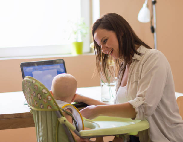 istock The mother working several jobs at the same time 1032221768