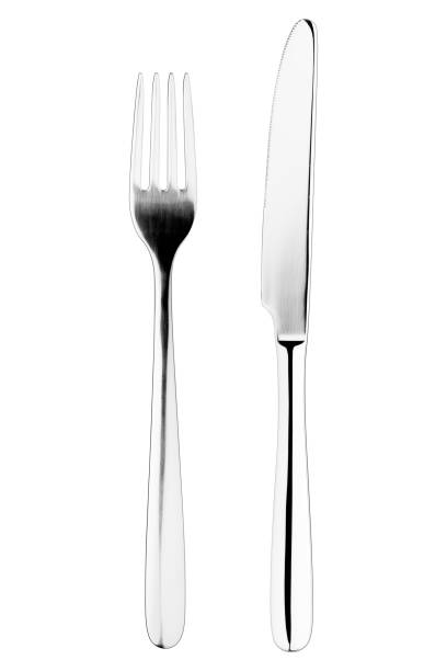 istock fork, knife, cutlery on white background, isolated, clipping path 1032256470