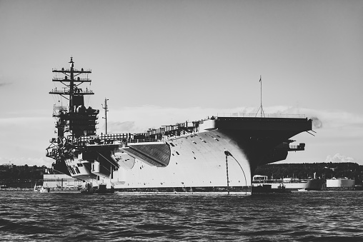 Nuclear-powered aircraft carrier currently in service with the United States Navy.