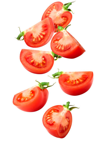 istock tomato slice, isolated on white background, clipping path, full depth of field 1032284418
