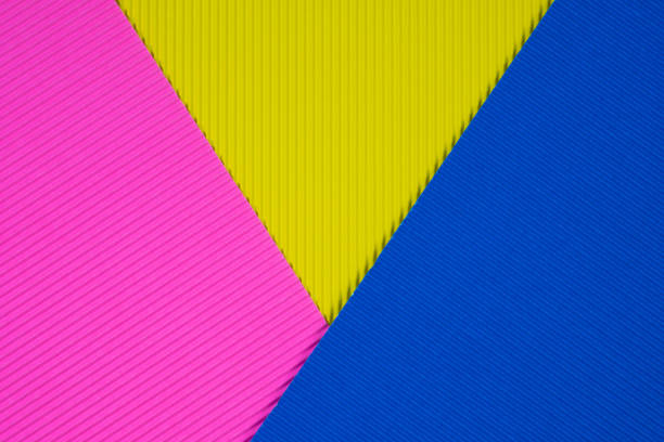 istock Multi coloured corrugated paper texture, use for background. vivid colour with empty space for add text or object. 1032339022