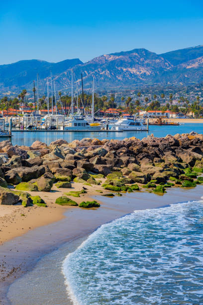 Santa Barbara Harbor filled with boats