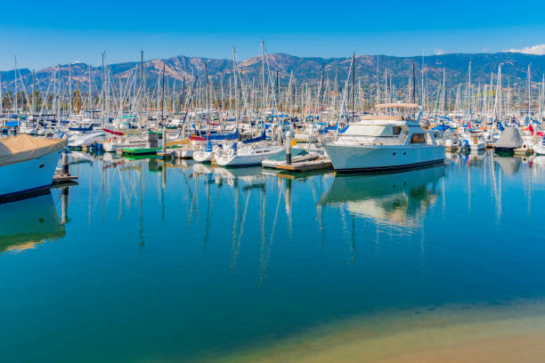 istock Santa Barbara Harbor filled with boats (P) 1032371962