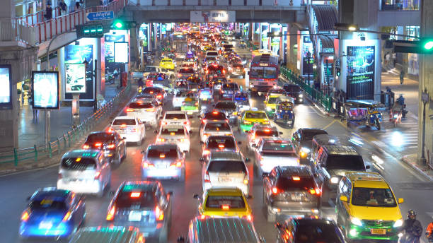 istock Chaotic Traffic  - 2 Clips - Bangkok, Thailand - June, 2018 1032393068