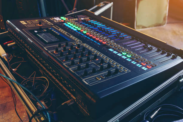 istock Mixing console for sound reinforcement systems used in many applications 1032464858