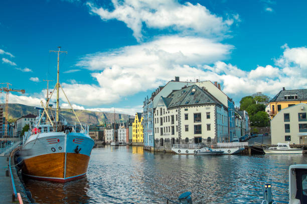istock Alesund is a city in the Norwegian 1032473310