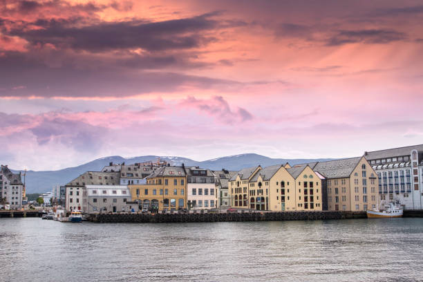 istock Alesund is a city in the Norwegian 1032473314