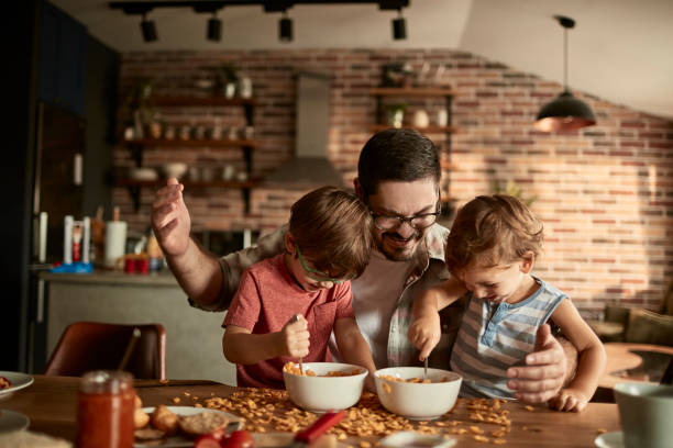 istock Family enjoying breakfast 1032480386