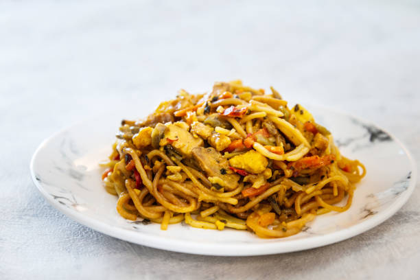 istock asian food fried noodle on the table 1032489614