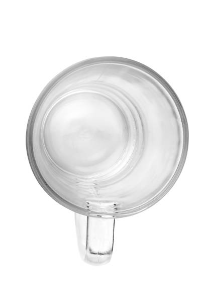 istock empty beer glass. single. top view isolated on white background 1032492544