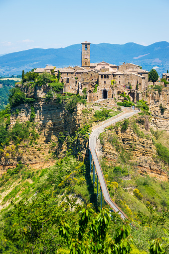 Beautiful view of Civita di Bagnoregio, Lazio Italy