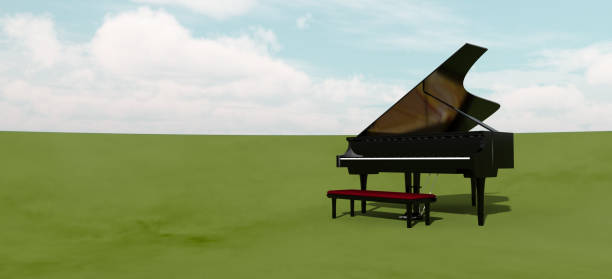 istock Grand Piano in a landscape 1032512196
