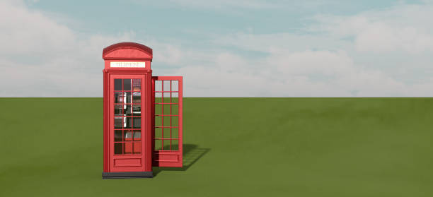 istock Surreal English Telephone Boxes 1032513310