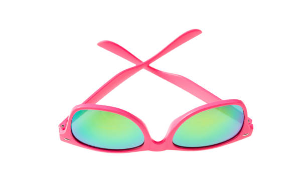 istock Pink sunglasses isolated on white background 1032514212