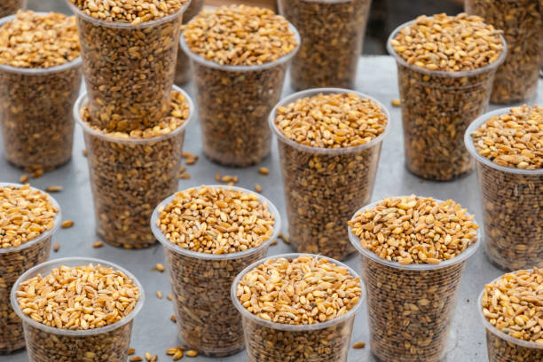 istock bird feed in plastic cups for sale 1032521814