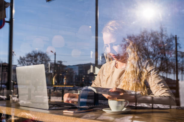istock Young beautiful woman doing online shopping. 1032524692