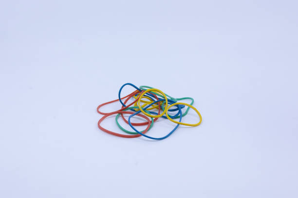 istock Colorful office elastic isolated on a white background 1032527510