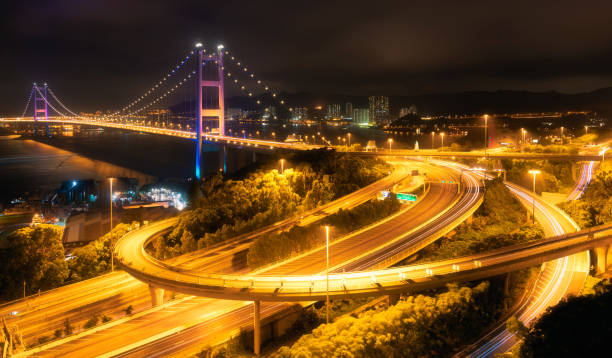 istock Tsing ma Bridge at night, Hong Kong 1032535838