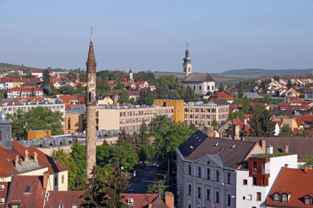 istock minaret and churches cityscape Eger Hungary 1032538300