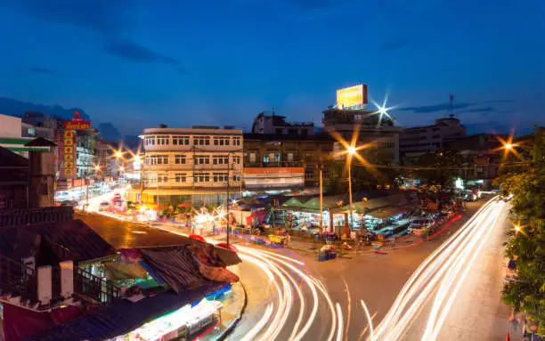 Photo of CHIANGMAI,THAILAND - September 23, 2013 Night Warorot Market, locally called Kad Luang, is the one of Chiang Mai's largest market.The place to go to buy cheaper and better quality goods