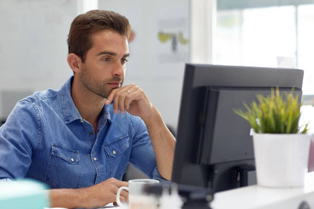 istock He does most of his work online 1032544200