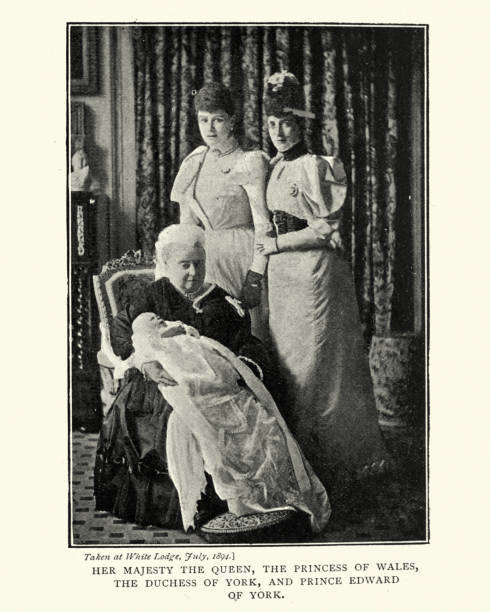 istock Queen Victoria holding her Grandson 1032549546
