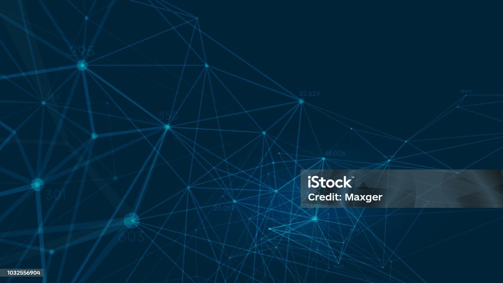 Data Visual Polygons Connected Polygons Plexus Vector Background Digital Data Visualization ...