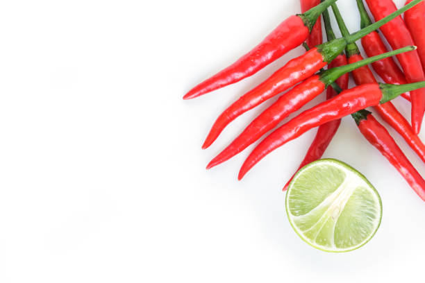 istock chili pepper red spicy lime vegetable on white background 1032556986