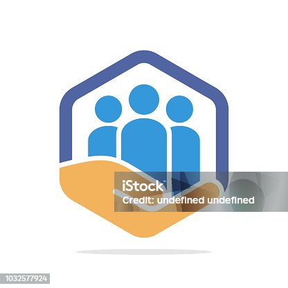 istock Vector illustration icon with community management concept 1032577924