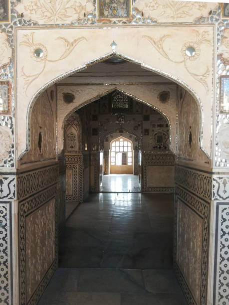 istock Sheesh Mahal (Mirror Palace) - Amber Fort, Rajasthan, India 1032586246