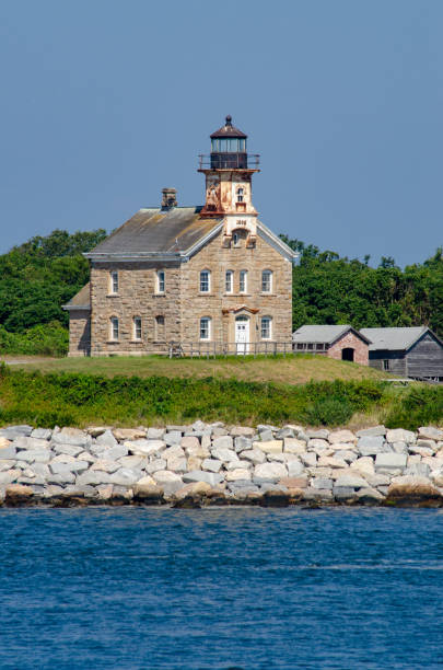 Plum Island Lighthouse stock photo