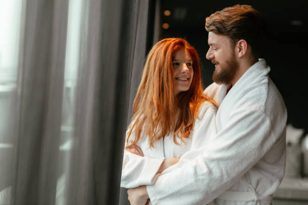 istock Couple enjoying wellness weekend 1032591148