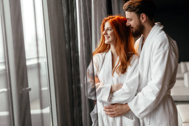 istock Couple enjoying wellness weekend 1032591152