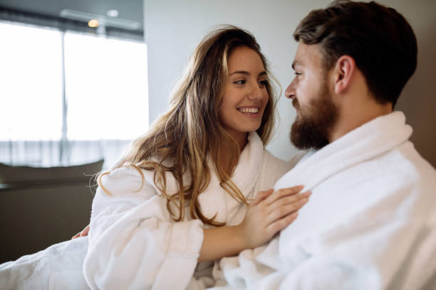 istock Romantic couple enjoying honeymoon 1032591432