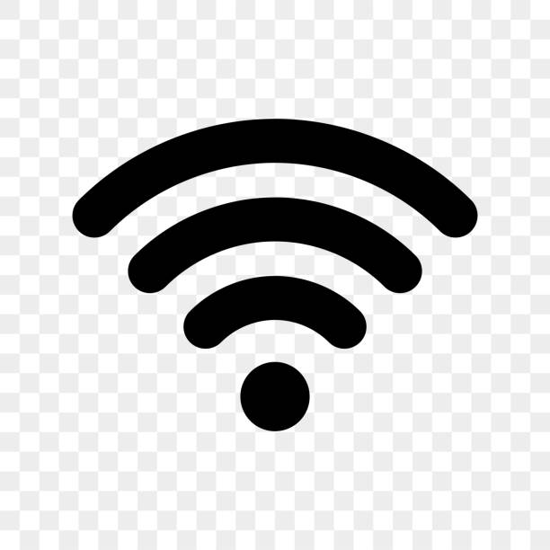 illustrations, cliparts, dessins animés et icônes de icône de signal wi-fi. symbole vecteur wi fi access signe de zone sans fil - modem wireless technology router computer network