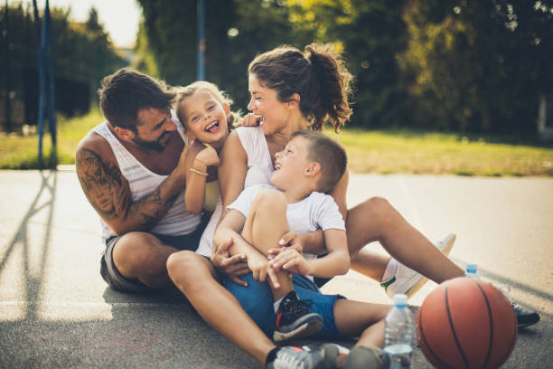 istock Basketball family portrait. 1032612562