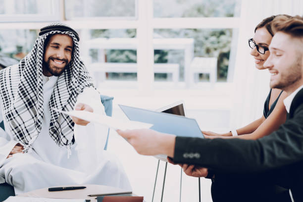 istock Arab Businessman Discussion Meeting With Partners. 1032613660